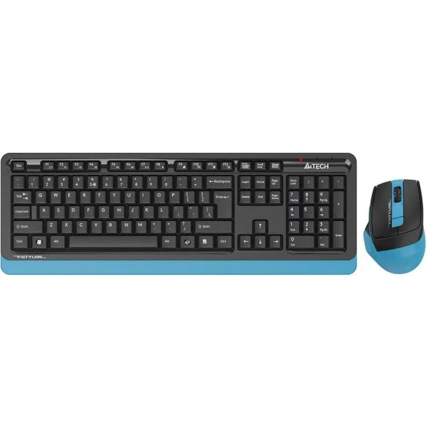 Комплект клавиатура + мышь A4Tech Fstyler FG1035 (черный/синий)